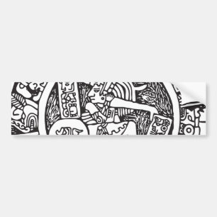 Autocollant De Voiture Cercle maya, hiéroglyphe mexicain(Maya)