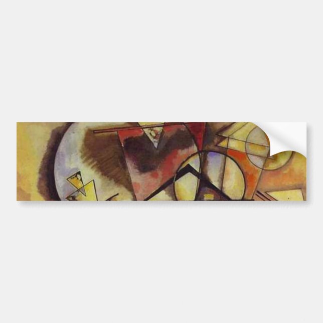 Autocollant De Voiture Cercles Abstraits Kandinsky (Devant)