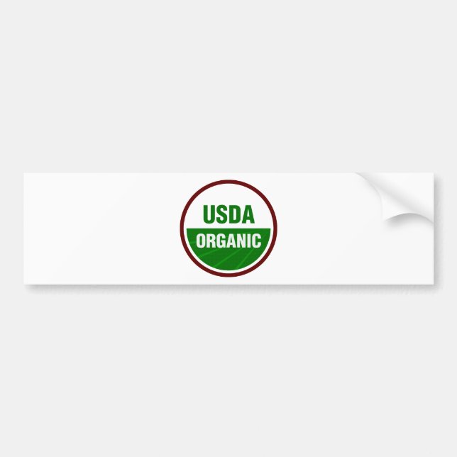 Autocollant De Voiture Certificat biologique USDA (Devant)
