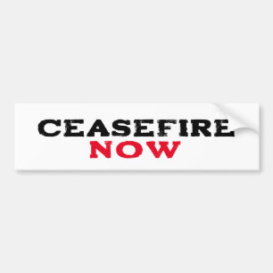 AUTOCOLLANT DE VOITURE CESSEZ-LE-FEU MAINTENANT GÉNOCIDE DE FIN DE PALEST