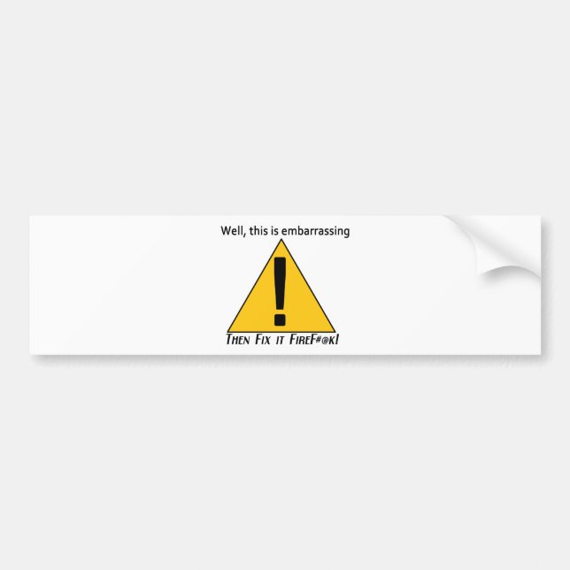Autocollant De Voiture C'est embêtant 2 (Devant)
