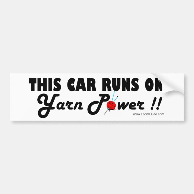 Autocollant De Voiture Cette voiture roule sur la puissance de fil ! ! (Devant)