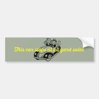 Autocollant De Voiture Cette voiture s'arrête pour tous Sticker de pare-c