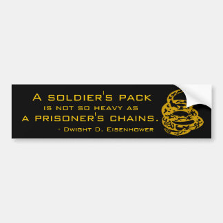 Autocollant De Voiture Chaînes du paquet d'un soldat ou d'un prisonnier