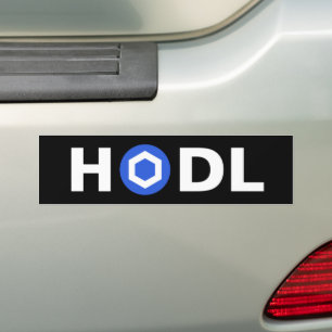 Autocollant De Voiture Chainlink (LINK) Sticker de pare-chocs HODL
