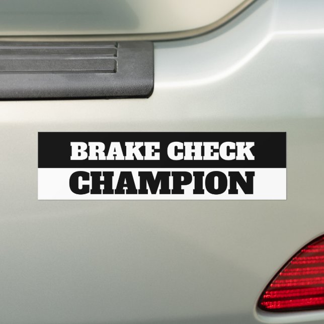 AUTOCOLLANT DE VOITURE CHAMPION DE BRAKE (En voiture)