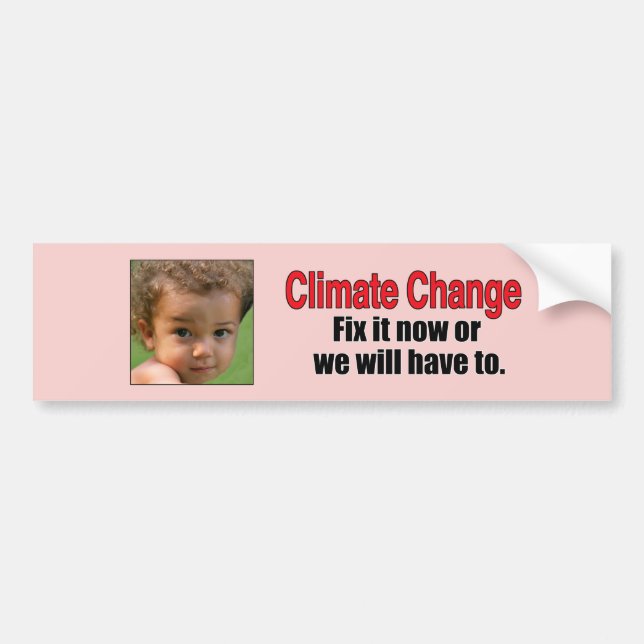 Autocollant De Voiture Changement climatique (Devant)