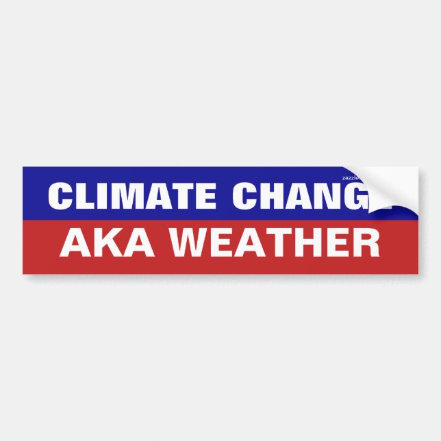 Autocollant De Voiture Changement climatique AKA Sticker pare-chocs météo (Devant)