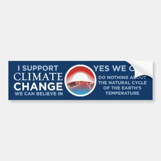 Autocollant De Voiture Changement-Oui de climat nous pouvons plaisanterie