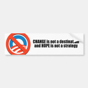Autocollant De Voiture Changez n'est pas une destination