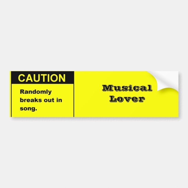 Autocollant De Voiture Chanson de Randmon (Devant)