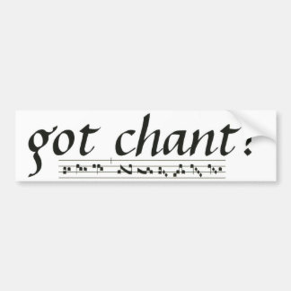 Autocollant De Voiture Chant obtenu ?
