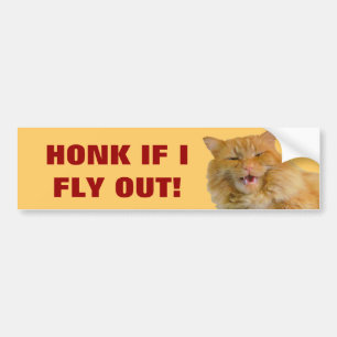 Autocollant De Voiture Chanter si un chat sort