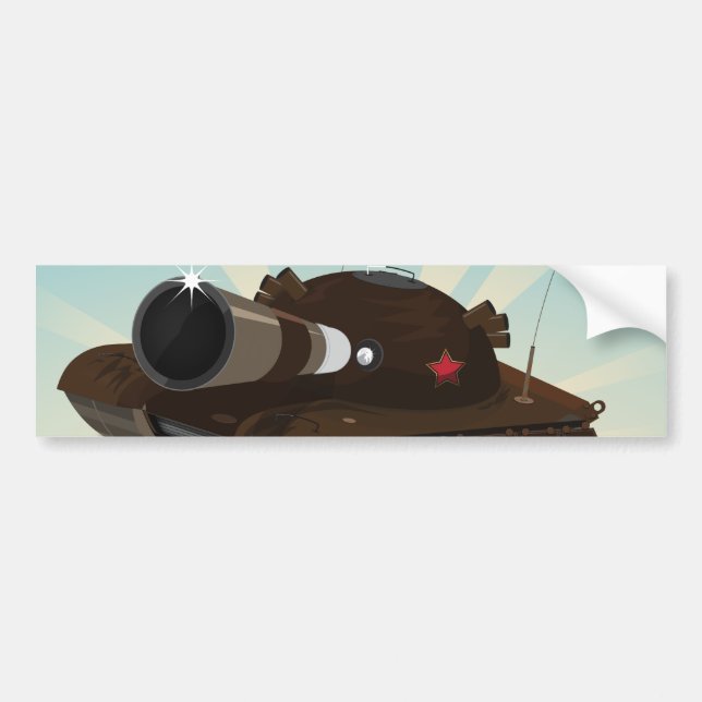 Autocollant De Voiture Char militaire (Devant)