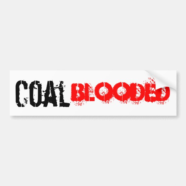 Autocollant De Voiture Charbon Blooded (Devant)