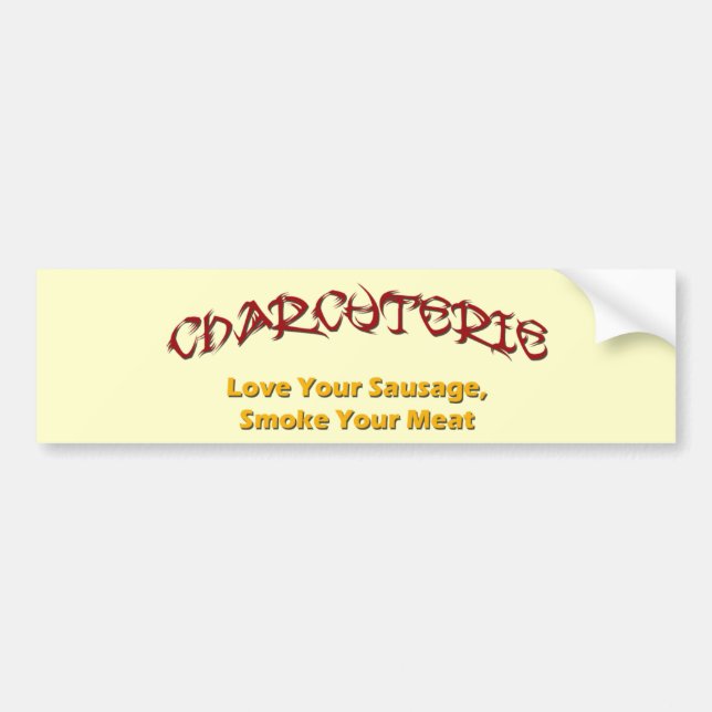 Autocollant De Voiture Charcuterie (Devant)
