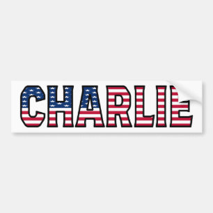 Autocollant De Voiture Charlie Name Vorname USA Aufkleber Sticker Auto