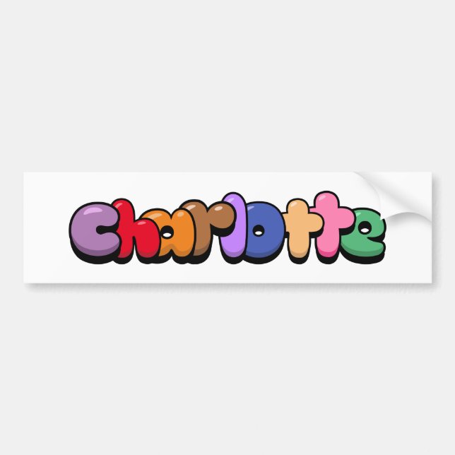 Autocollant De Voiture Charlotte (Devant)