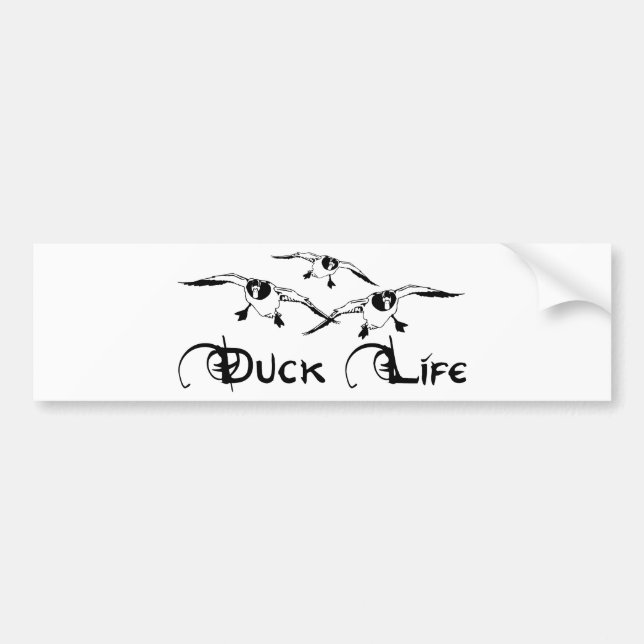 AUTOCOLLANT DE VOITURE CHASSE DE CANARD (Devant)