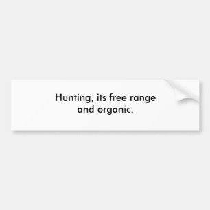 Autocollant De Voiture Chasse, sa gamme libre et organique