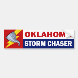 Autocollant De Voiture Chasseur de tempête de l'Oklahoma