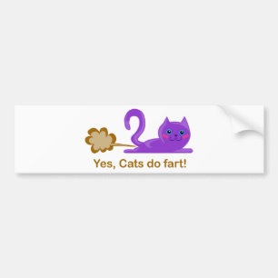 Autocollant De Voiture Chat de péter, pets de chat !