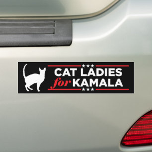 Autocollant De Voiture Chat Ladies pour Kamala Harris 2024