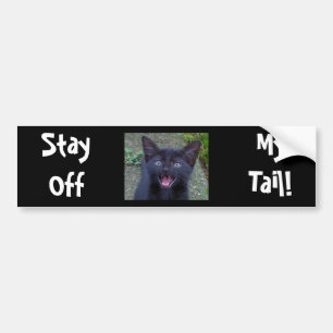 Autocollant De Voiture Chat noir - adhésif pour pare-chocs