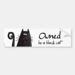 Autocollant De Voiture chat noir possédé