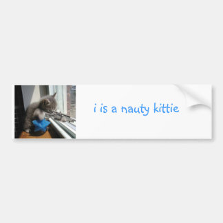 Autocollant De Voiture Chaton vilain