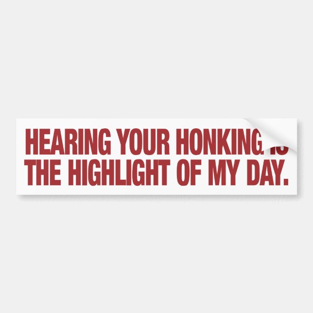Autocollant De Voiture Chauffer dans la circulation Funny Bumper Sticker (Devant)
