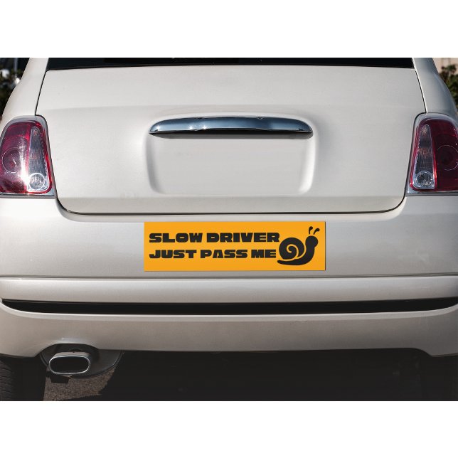 Autocollant De Voiture Chauffeur Lent Juste Passez-Moi Sticker Voiture (Créateur téléchargé)