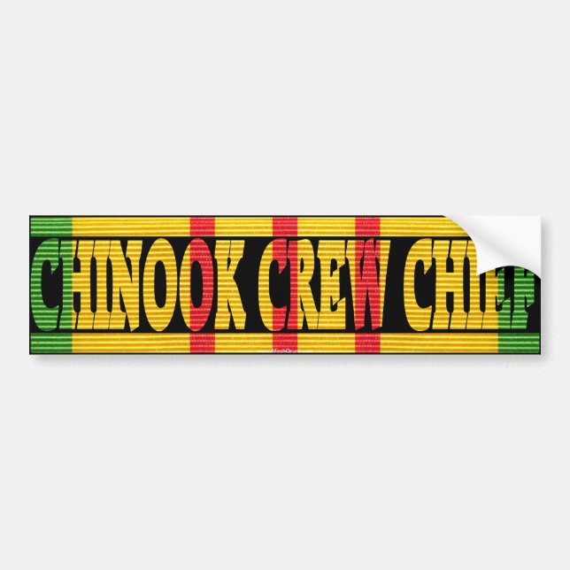 Autocollant De Voiture Chef d'équipe chinook d'adhésif pour pare-chocs de (Devant)