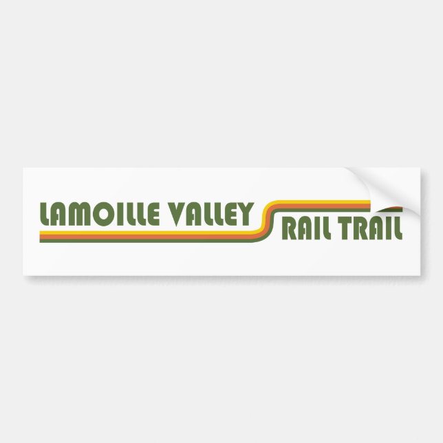 Autocollant De Voiture Chemin de fer de la vallée de Lamoille Vermont (Devant)