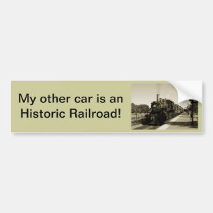 Autocollant De Voiture Chemin de fer historique