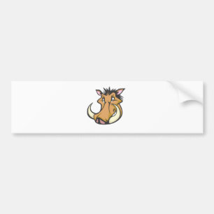 Autocollant De Voiture Chemise mignonne de bande dessinée de Warthog
