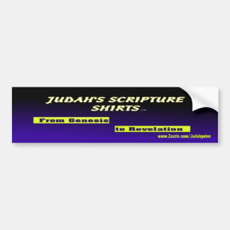 Autocollant De Voiture Chemises de l'écriture sainte de Judah