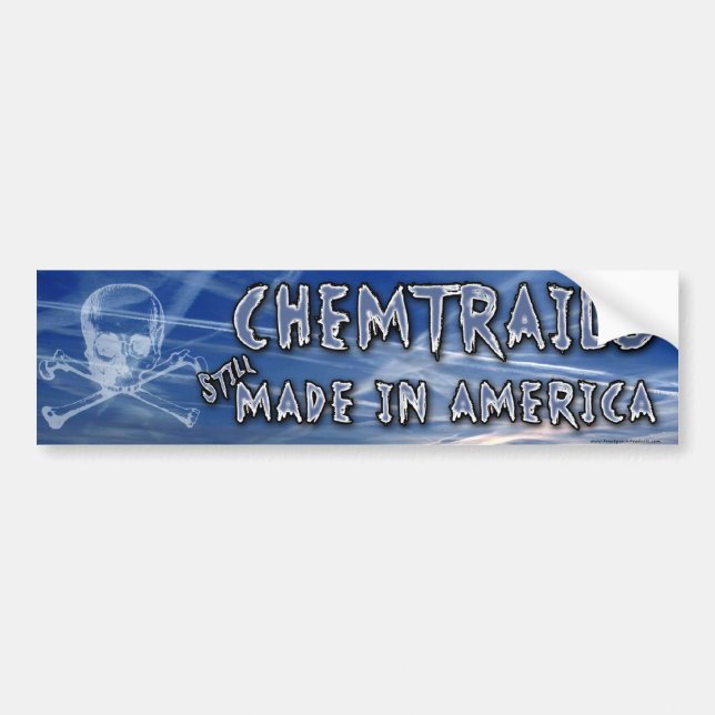 Autocollant De Voiture Chemtrails - fabriqué en Amérique (Devant)