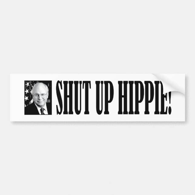 Autocollant De Voiture cheney_shutup_bmprstkr (Devant)