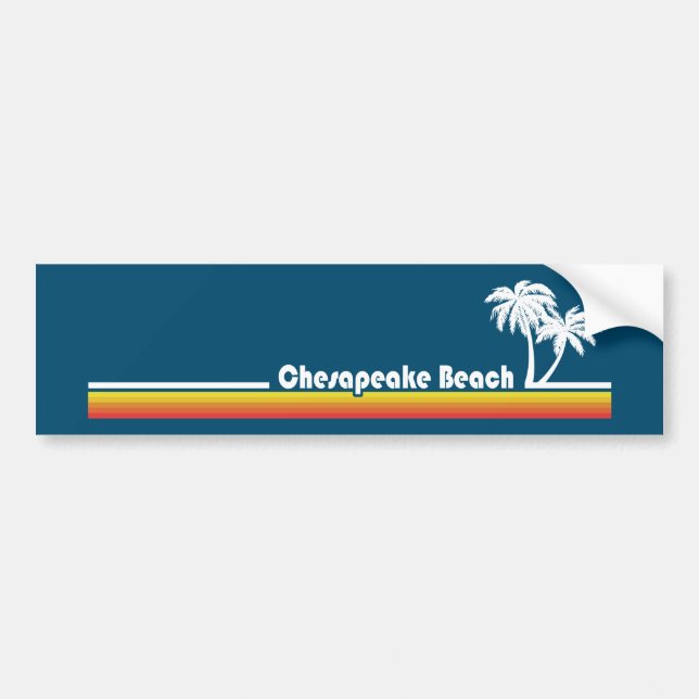 Autocollant De Voiture Chesapeake Beach Maryland (Devant)