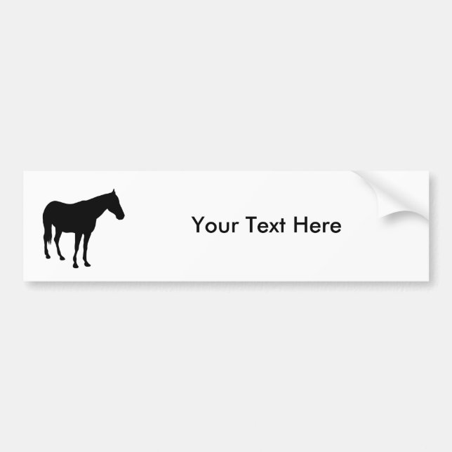 Autocollant De Voiture Cheval (Devant)