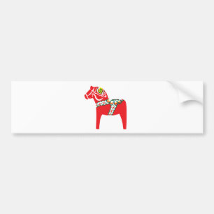Autocollant De Voiture Cheval de Dalahäst   Dala