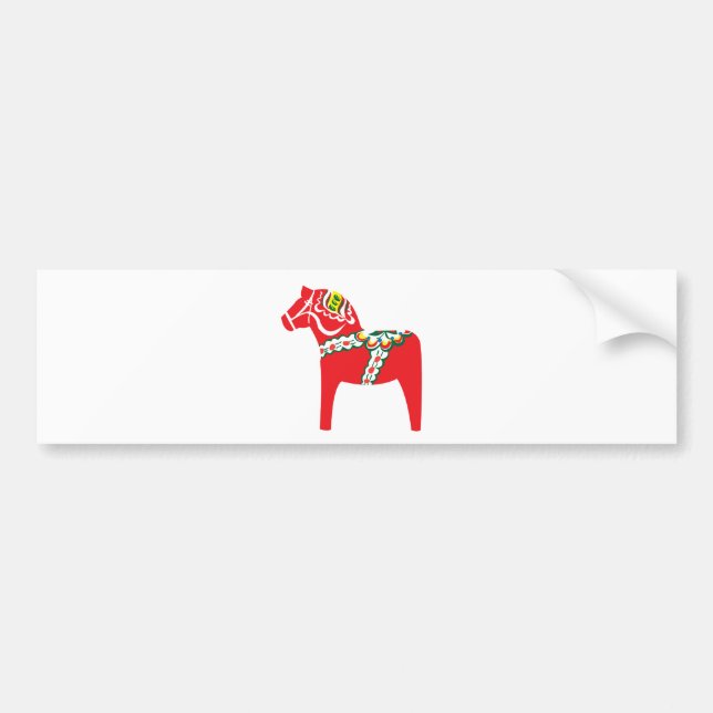 Autocollant De Voiture Cheval de Dalahäst | Dala (Devant)