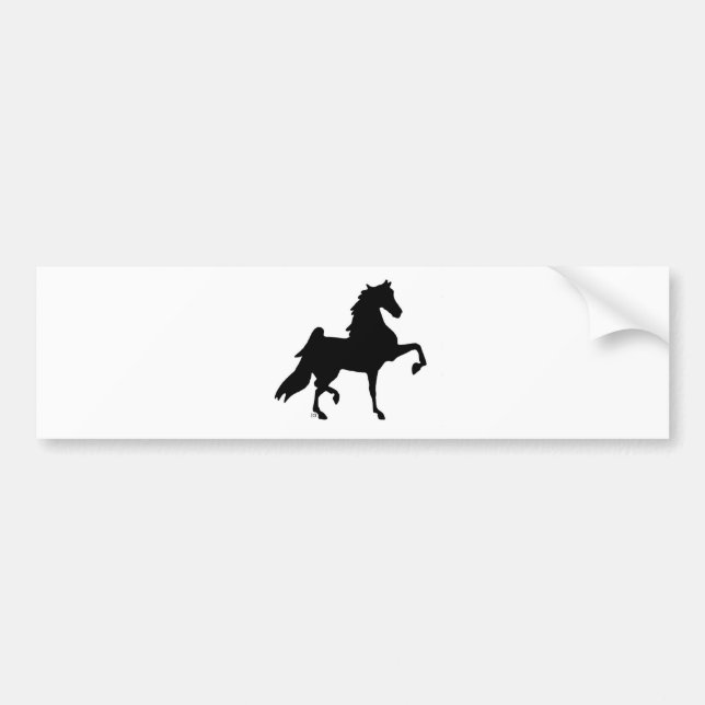 Autocollant De Voiture Cheval de Saddlebred d'Américain (Devant)