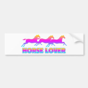 Autocollant De Voiture Cheval Lover