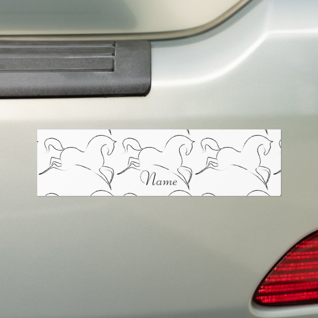 Autocollant De Voiture Cheval sauvage Thunder_Cove (En voiture)