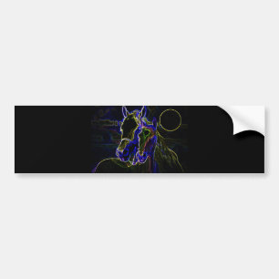 Autocollant De Voiture Chevaux Blacklight