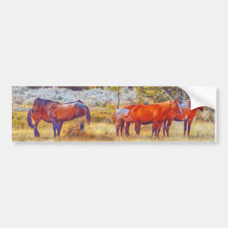 Autocollant De Voiture Chevaux sauvages sur ma voiture Sticker pare-chocs