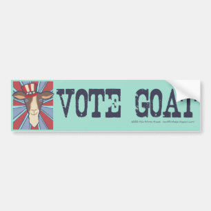 Autocollant De Voiture Chèvre de vote ! Adhésif pour pare-chocs