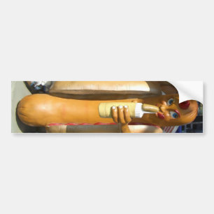 Autocollant De Voiture Chien chaud